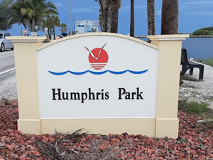 sign at humphris park venice, florida